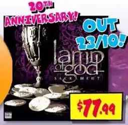 JB Hi-Fi Lamp of God Sacrament offer