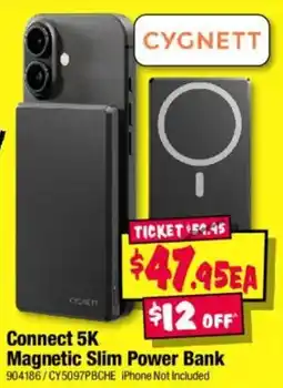 JB Hi-Fi Cygnett Connect 5K Magnetic Slim Power Bank offer