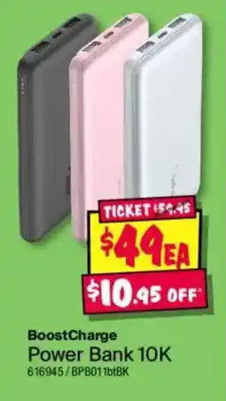 JB Hi-Fi BoostCharge Power Bank 10K offer