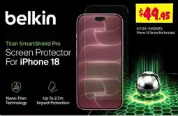 JB Hi-Fi belkin titan smartshield pro screen protector for iphone 18 offer