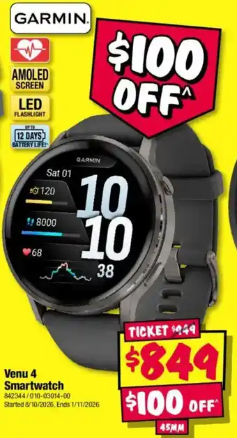 Garmin Venu 4 Smartwatch