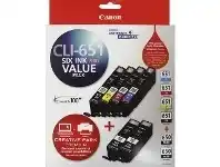 Officeworks Canon CLI 651 and PGI 650 Ink Cartridges Value 6 Pack offer