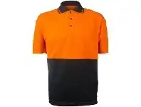 Officeworks Trafalgar Hi-Vis Polo Orange M offer