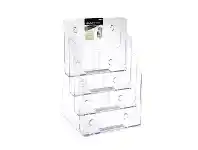 Officeworks Deflect-O deflecto 4 Tier Brochure Holder Portrait offer