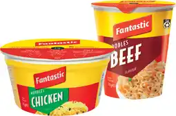 IGA Fantastic Cup Noodles 45-70g or Bowl Noodles 85g Selected Varieties offer