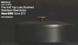 Myer Breville The Soft Top Luxe, Brushed Stainless Steel Brass offer