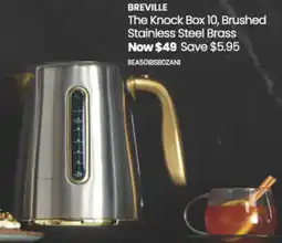 Myer BREVILLE The Knock Box 10, Brushed Stainless Steel Brass offer