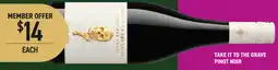 Dan Murphy's Take It To The Grave Pinot Noir offer