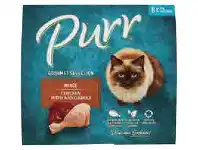 Coles Purr Mince Cat Food Chicken with Kangaroo 8x85g offer