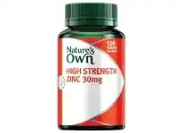 Nature's Own High Strength Zinc 30mg 120 Tablets