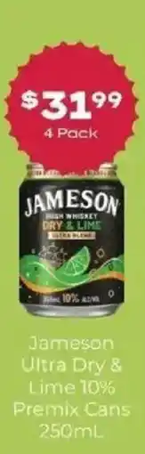 IGA Liquor Jameson Ultra Dry & Lime offer