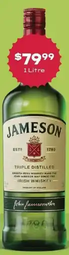 IGA Liquor Jameson Irish Whiskey offer