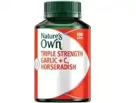 Star Discount Chemist Nature&#039;s Own Triple Strength Garlic + C, Horseradish 100 Tablets offer