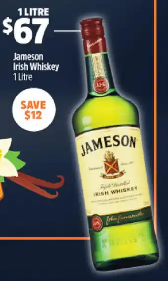 BWS Jameson Irish Whiskey 1 Litre offer