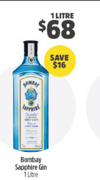 Bombay Sapphire Gin 1 Litre