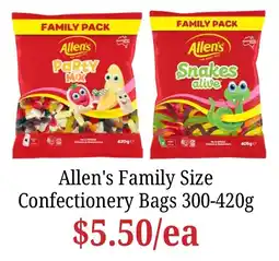 Farmer Jack's Allen's Family Size Confectionery Bags offer