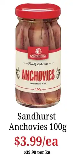 Farmer Jack's Sandhurst Anchovies offer