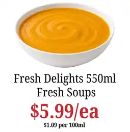 Farmer Jack's Fresh Delights Fresh Soups offer