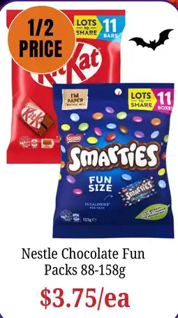 Farmer Jack's Nestle Chocolate Fun Packs offer