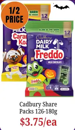 Farmer Jack's Cadbury Share Packs offer