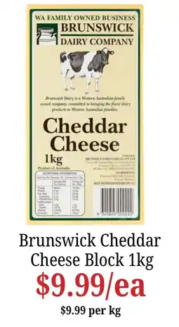 Farmer Jack's Brunswick Cheddar Cheese Block offer