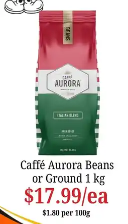 Farmer Jack's Caffé Aurora Beans offer