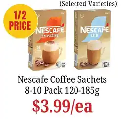 Farmer Jack's Nescafe Coffee Sachets offer