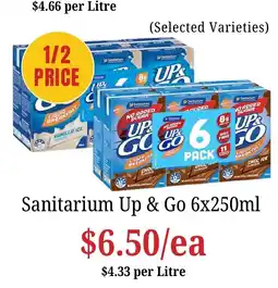 Farmer Jack's Sanitarium Up & Go offer