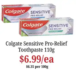 Farmer Jack's Colgate Sensitive Pro-Relief Toothpaste offer