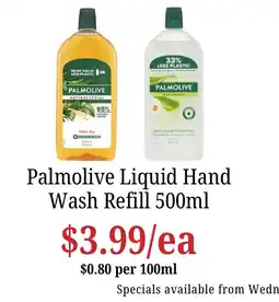 Farmer Jack's Palmolive Liquid Hand Wash Refill offer
