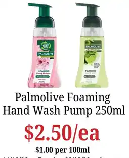 Farmer Jack's Palmolive Foaming Hand Wash Pump offer