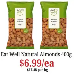 Farmer Jack's Eat Well Natural Almonds offer