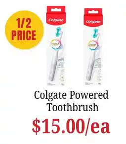Farmer Jack's Colgate Powered Toothbrush offer