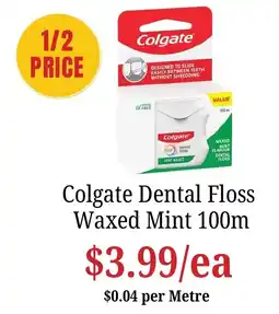Farmer Jack's Colgate Dental Floss Waxed Mint offer