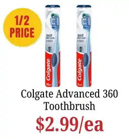Farmer Jack's Colgate Advanced 360 Toothbrush offer