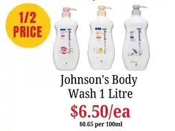 Farmer Jack's Johnson's Body Wash offer