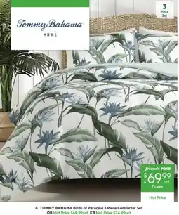 Harris Scarfe Tommy Bahama Birds of Paradise 3 Piece Comforter Set offer