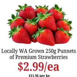 Farmer Jack's Locally WA Grown Premium Strawberries offer