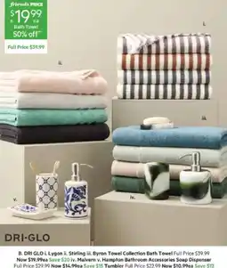 Harris Scarfe DRI-GLO Bath Towel offer