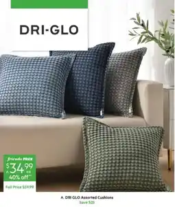 Harris Scarfe DRI-GLO Assorted Cushions offer