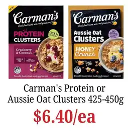 Farmer Jack's Carman's Protein Clusters offer