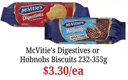 Farmer Jack's McVitie's Digestives or Hobnobs Biscuits offer
