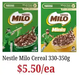 Farmer Jack's Nestle Milo Cereal offer