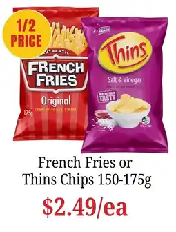 Farmer Jack's French Fries Thins Chips offer