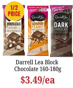 Farmer Jack's Darrell Lea Block Chocolate offer