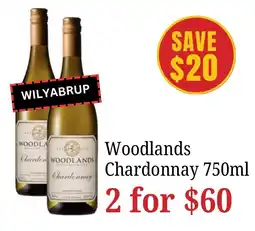 Farmer Jack's Woodlands Chardonnay offer