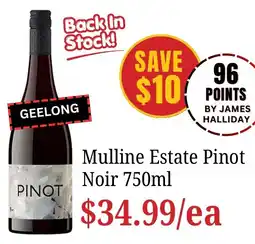 Farmer Jack's Mulline Estate Pinot Noir offer