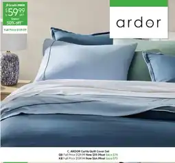 Harris Scarfe C. ARDOR Curtis Quilt Cover Set offer