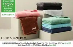 Harris Scarfe LINEN HOUSE Selene Towel Collection Bath Towel offer