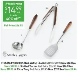 Harris Scarfe STANLEY ROGERS Black Walnut offer